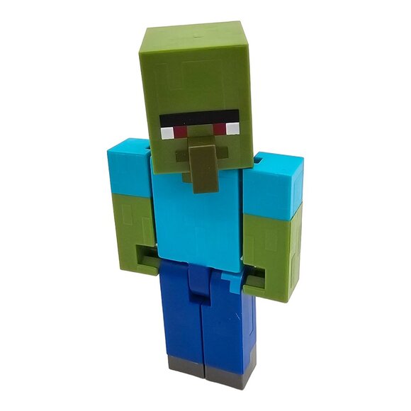 Mattel 2017 Minecraft Action Figure Lot of 5 Zombie Flower Girl Witch Steve Alex - Picture 2 of 16